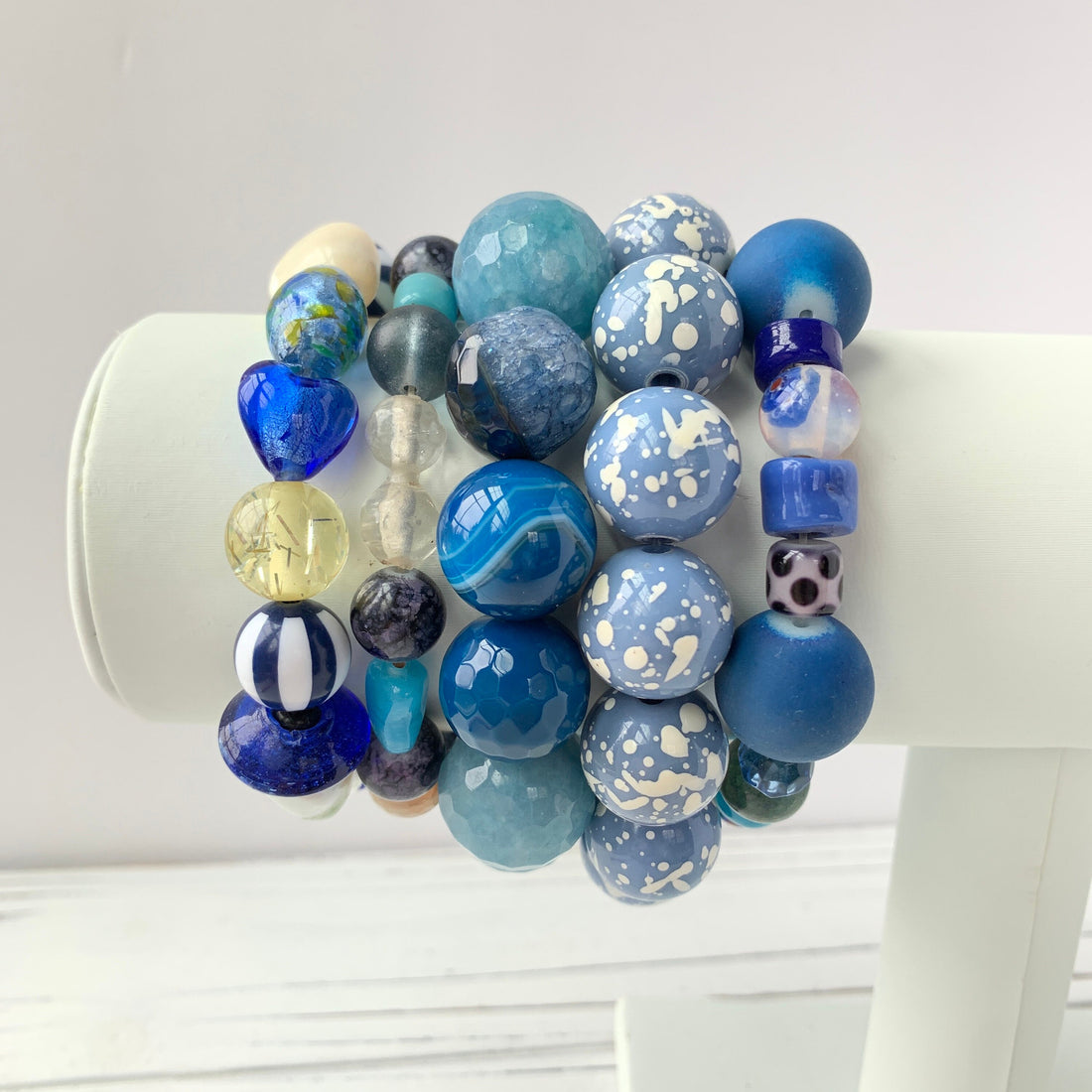 Lenora Dame 5-Piece Resort Stretch Bracelet Set One of a Kind