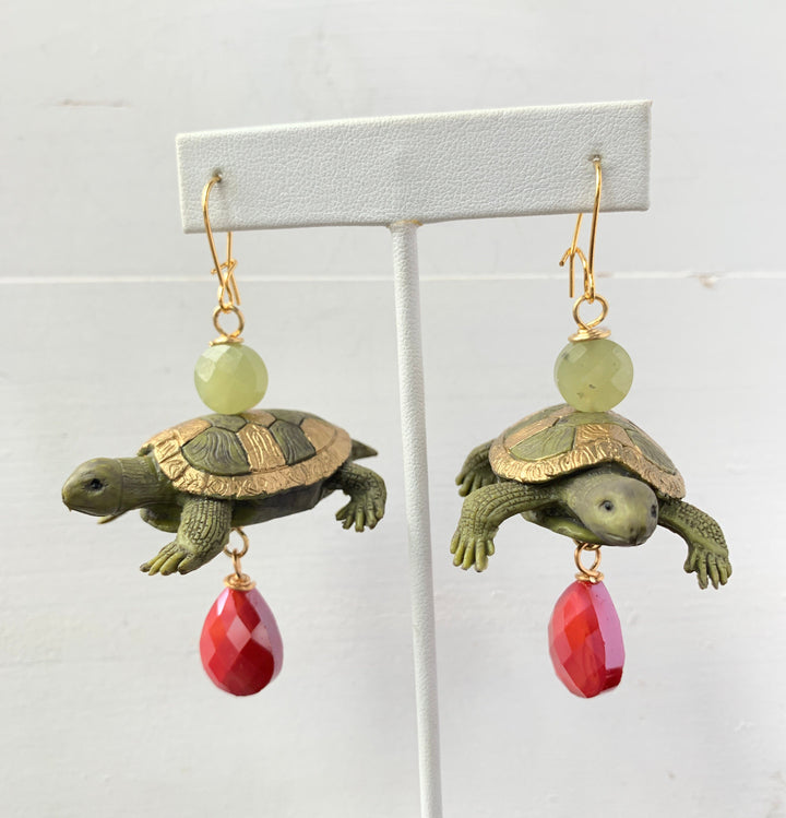 Lenora Dame Glam Turtle Earrings