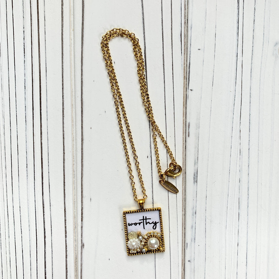 Lenora Dame Worthy Mosaic Pendant Necklace - Limited Special Release