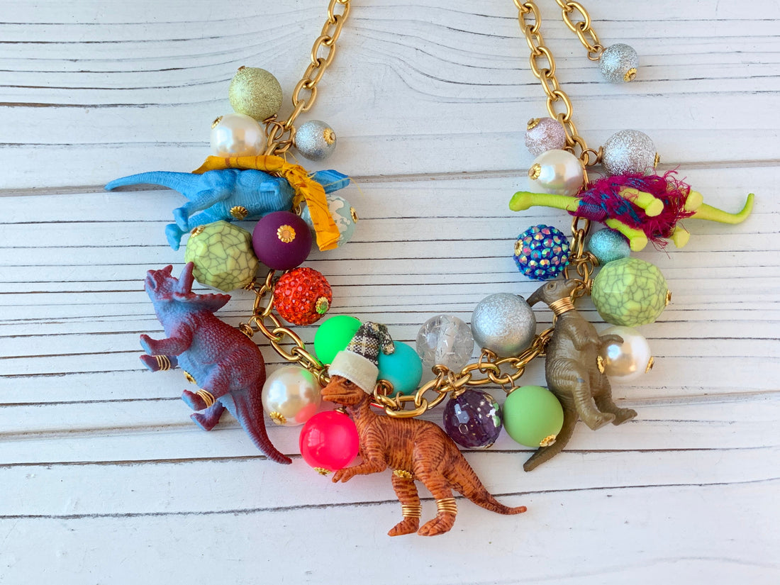 Lenora Dame Cozy Dino Dinosaur Necklace