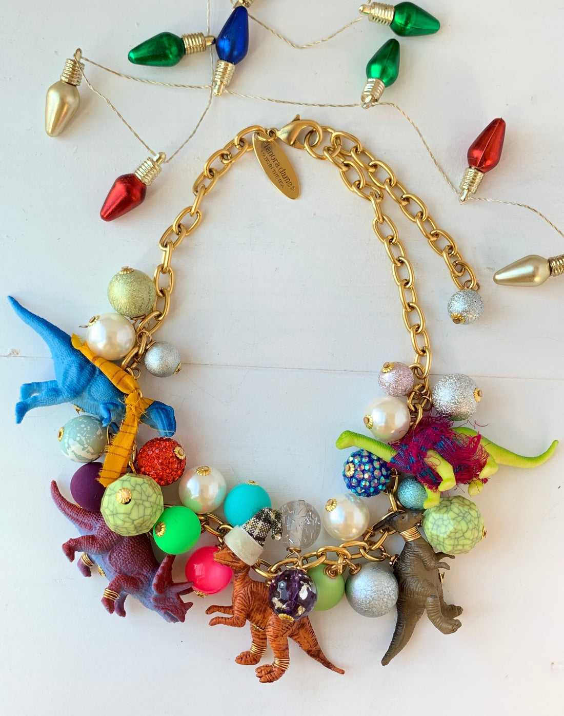 Lenora Dame Cozy Dino Dinosaur Necklace