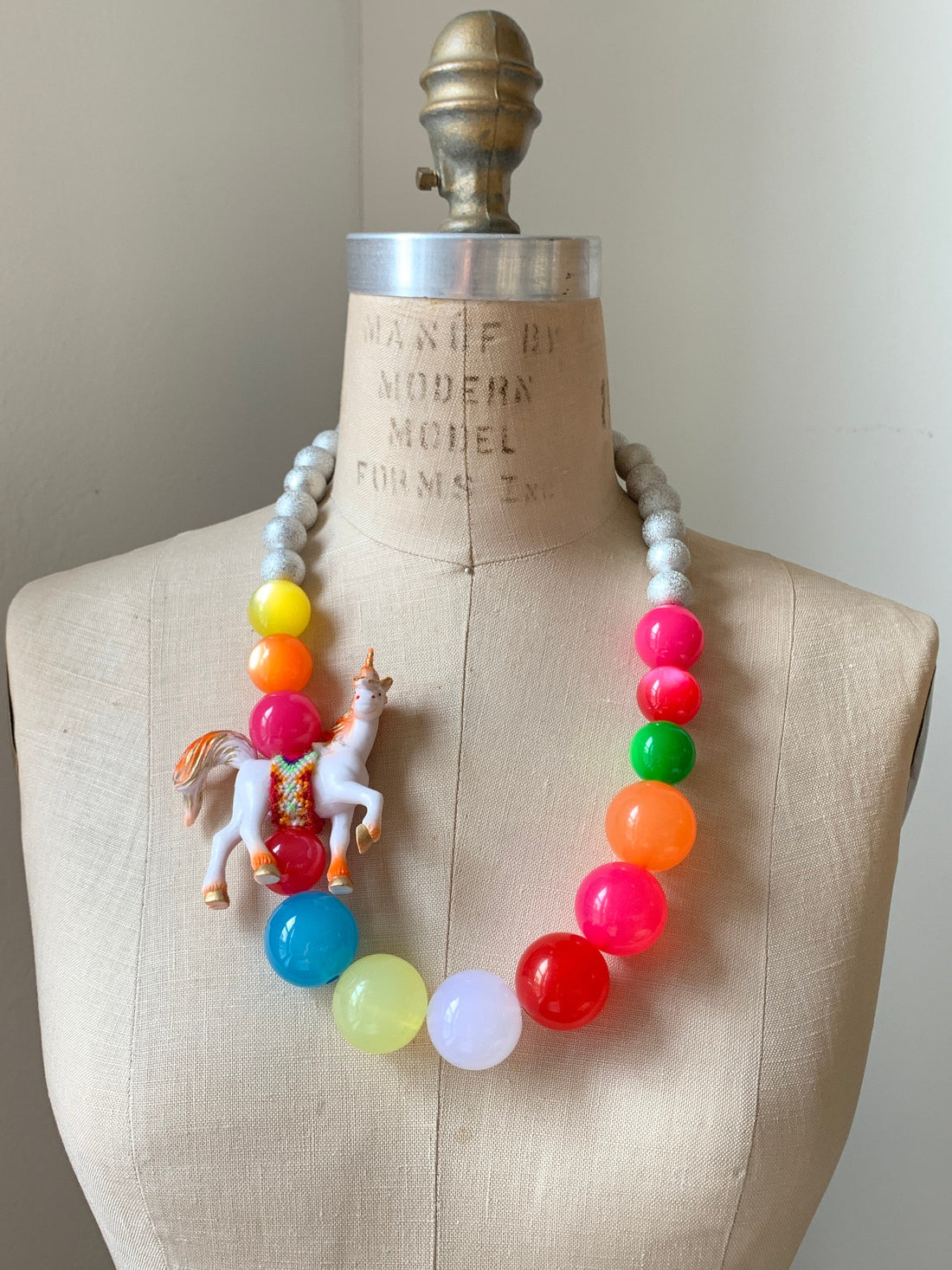 Lenora Dame Rainbow Unicorn Necklace