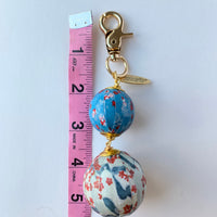 Lenora Dame Large Patchwork Handmade Purse Charm in Tokyo - One-of-a-Kind