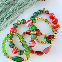 Lenora Dame 5-Piece Jingle Bells Stretch Bracelet Set