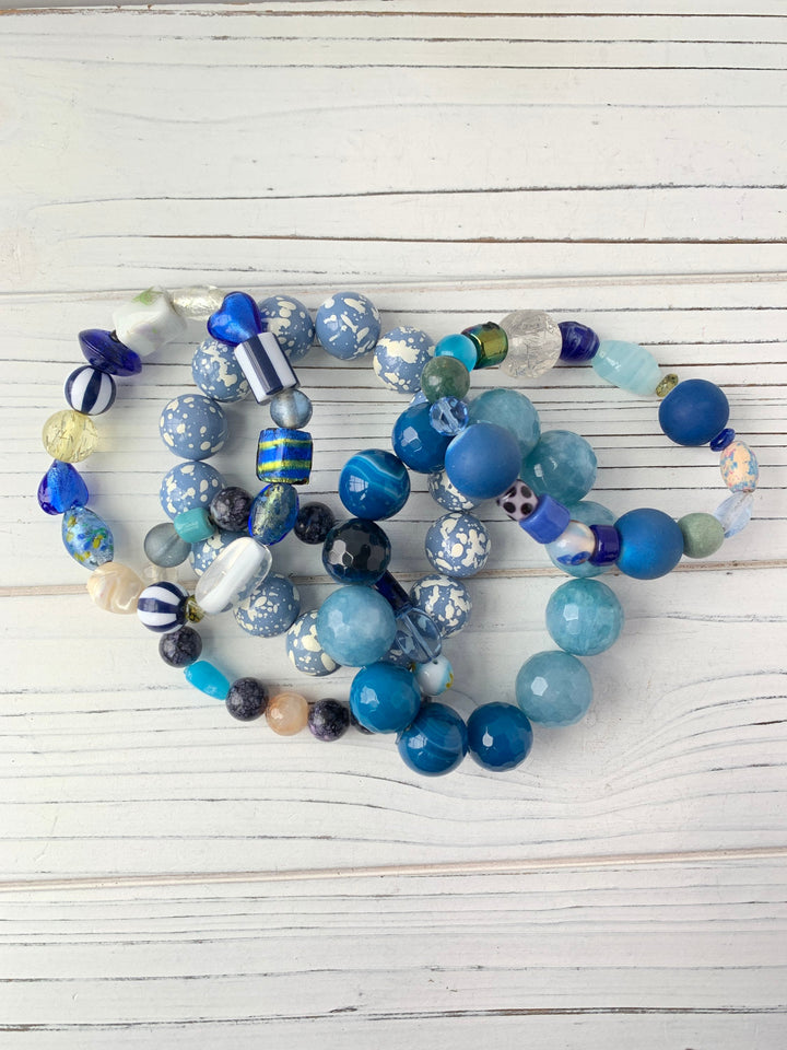 Lenora Dame 5-Piece Resort Stretch Bracelet Set One of a Kind