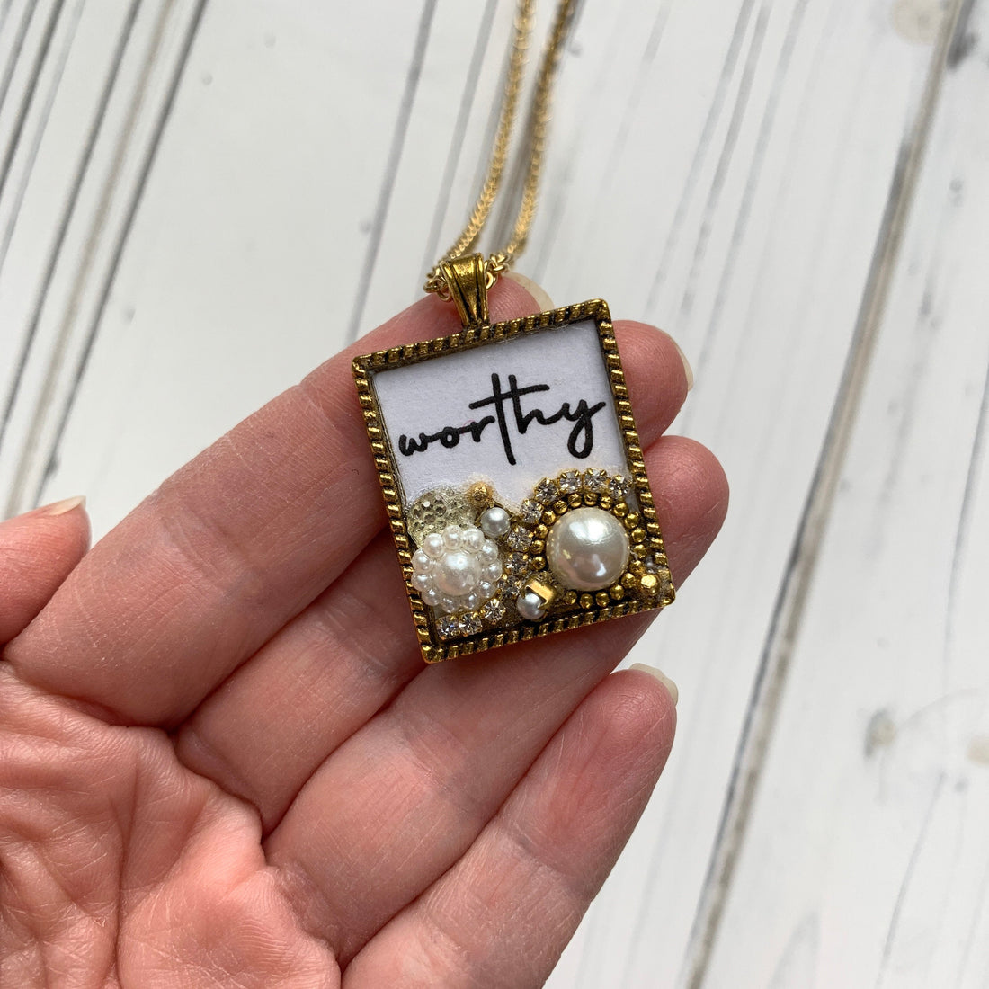 Lenora Dame Worthy Mosaic Pendant Necklace - Limited Special Release