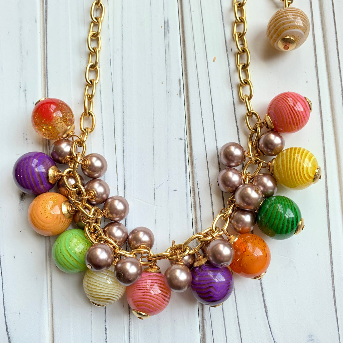 Lenora Dame Carnivale Bauble Charm Necklace