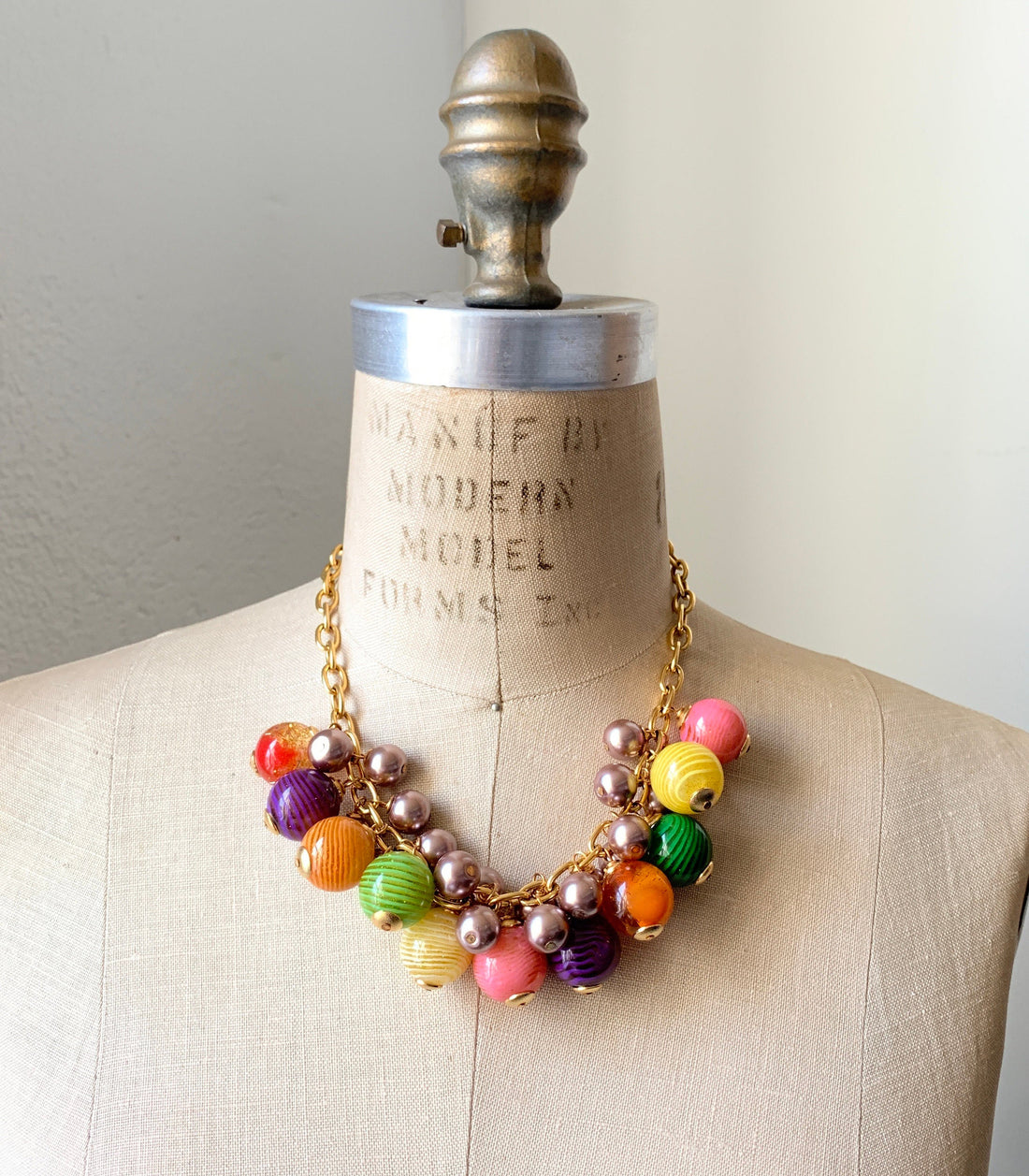 Lenora Dame Carnivale Bauble Charm Necklace