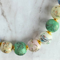 Lenora Dame Painted Eggs Statement Necklace
