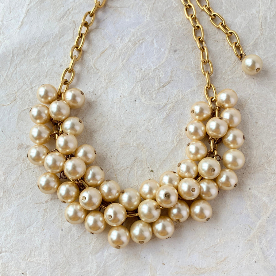 Lenora Dame Iconic Pearl Cluster Charm Necklace