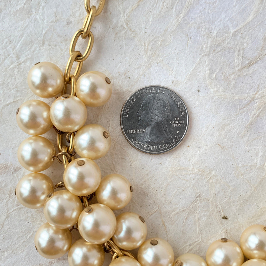 Lenora Dame Iconic Pearl Cluster Charm Necklace