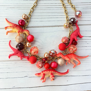 Lenora Dame Chili Pepper Dino Dinosaur Necklace