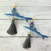 Lenora Dame Shark Tassel Earrings