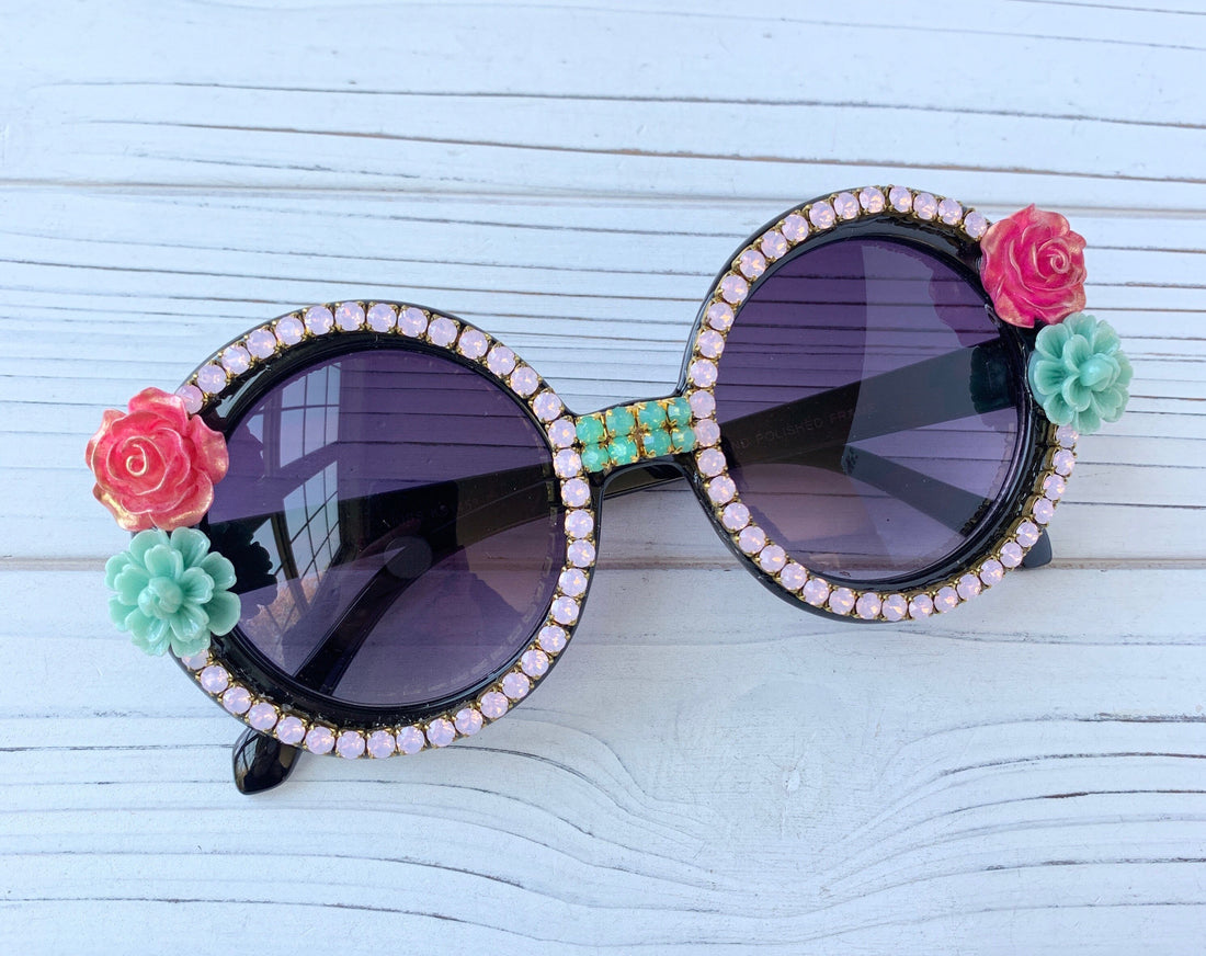 Lenora Dame Palm Springs Embellished Sunglasses