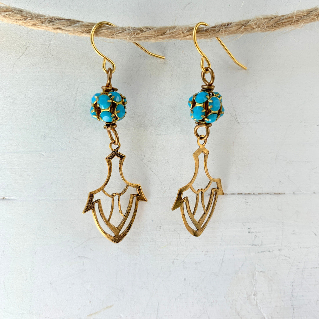 Lenora Dame Turquoise Dangle Earrings