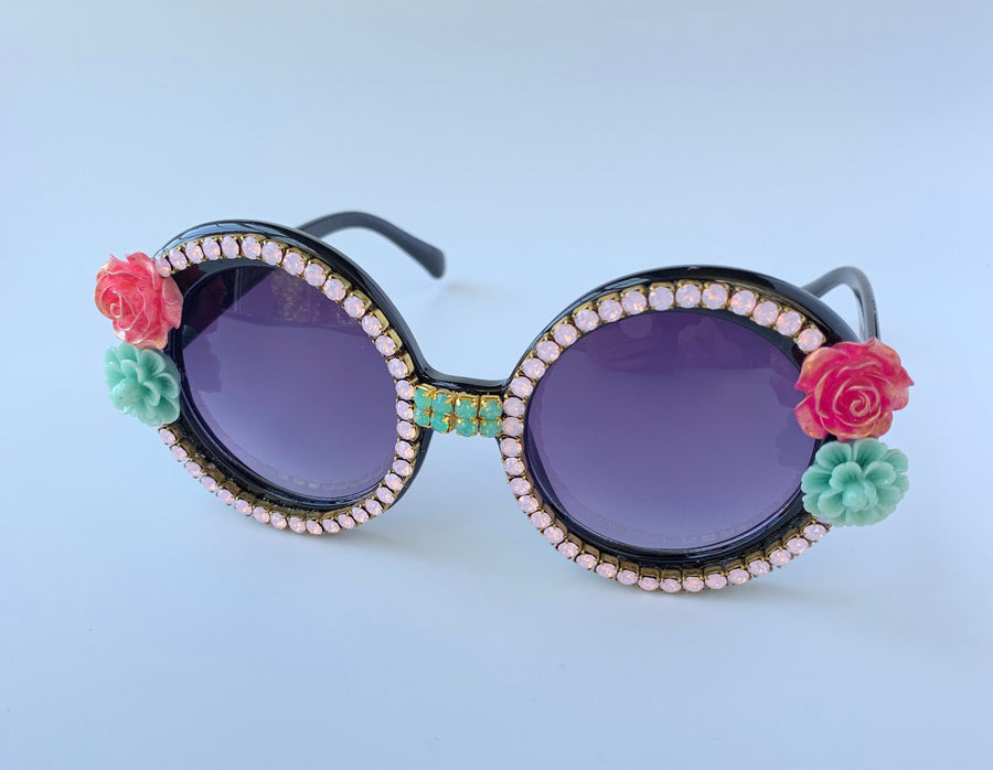 Lenora Dame Palm Springs Embellished Sunglasses