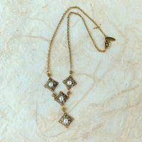 Lenora Dame Pearl and Crystal Lariat - LAST ONE!