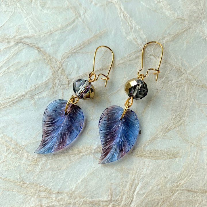 Lenora Dame Palm Leaf Dangle Earrings - LAST ONE!