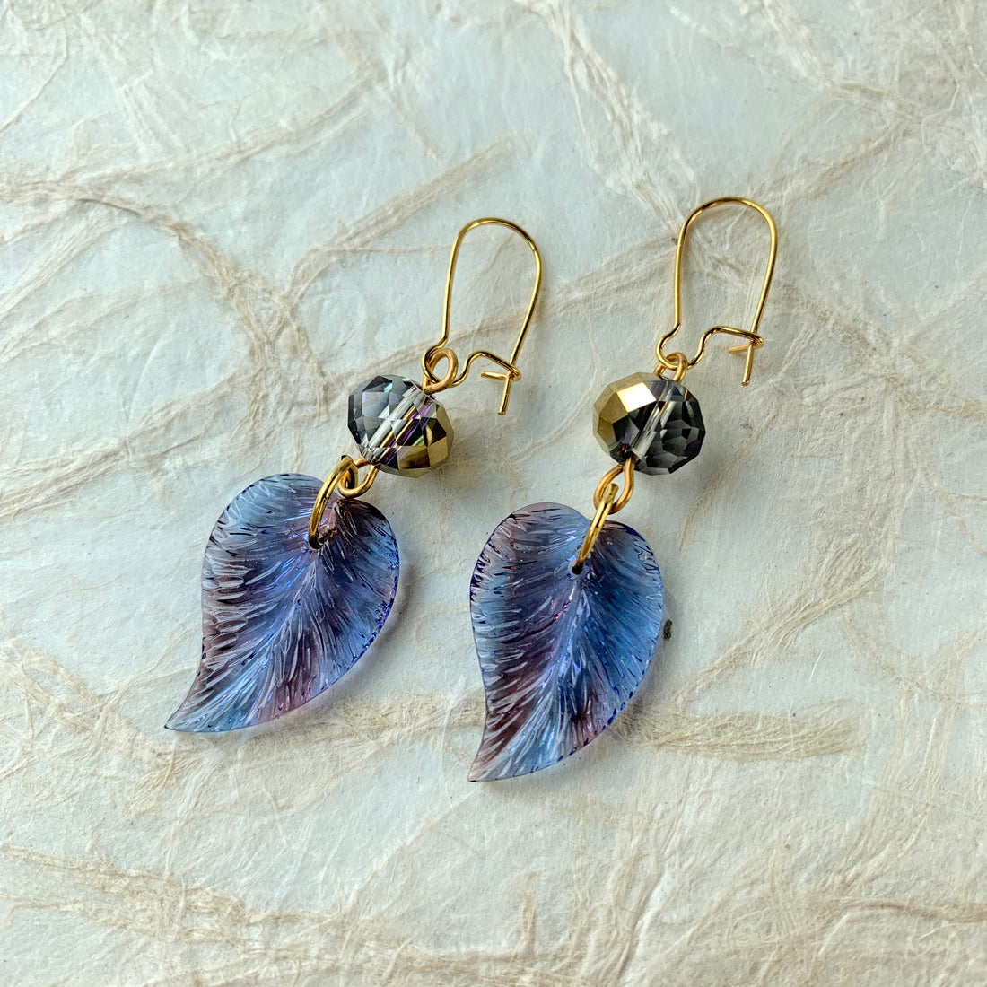 Lenora Dame Palm Leaf Dangle Earrings - LAST ONE!