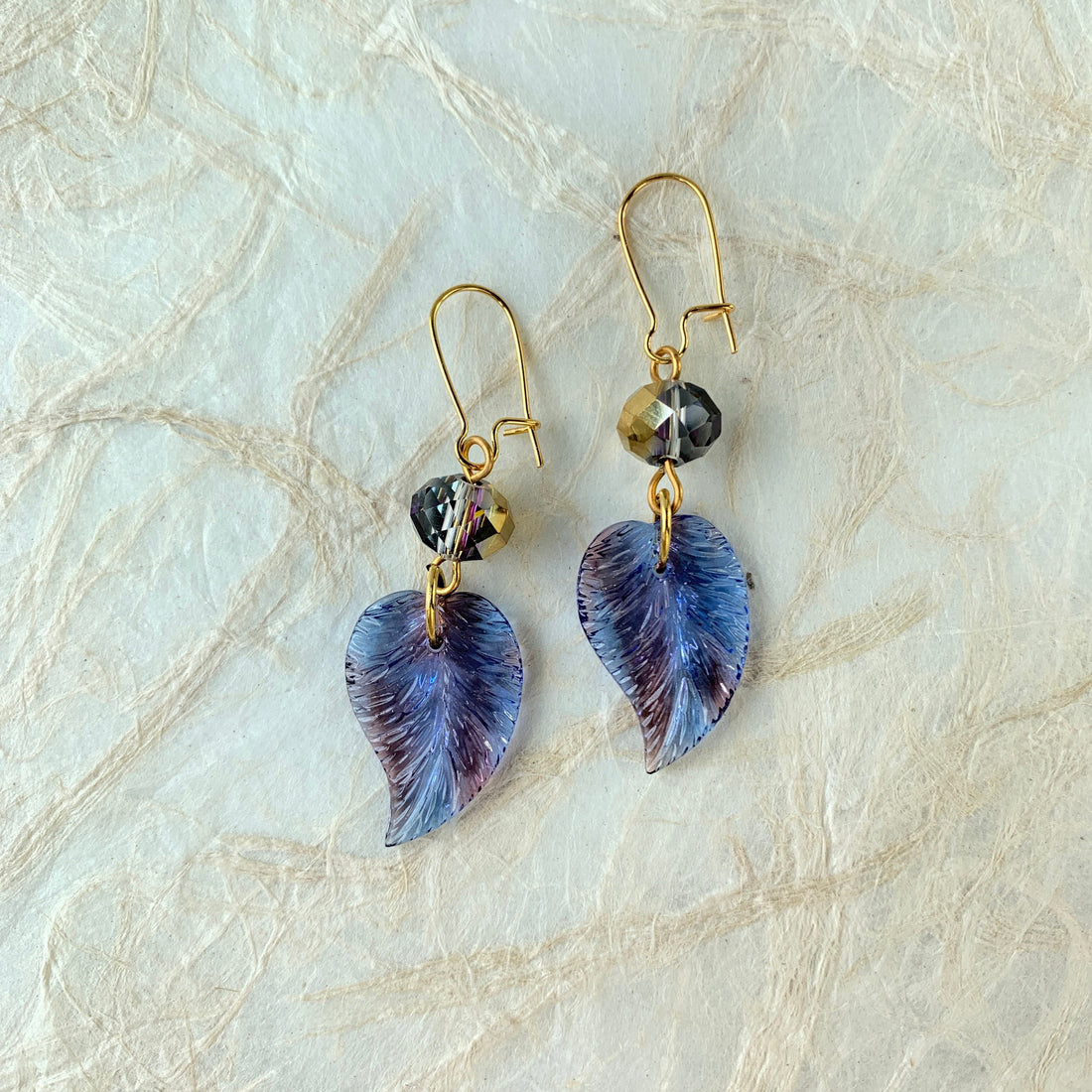 Lenora Dame Palm Leaf Dangle Earrings - LAST ONE!