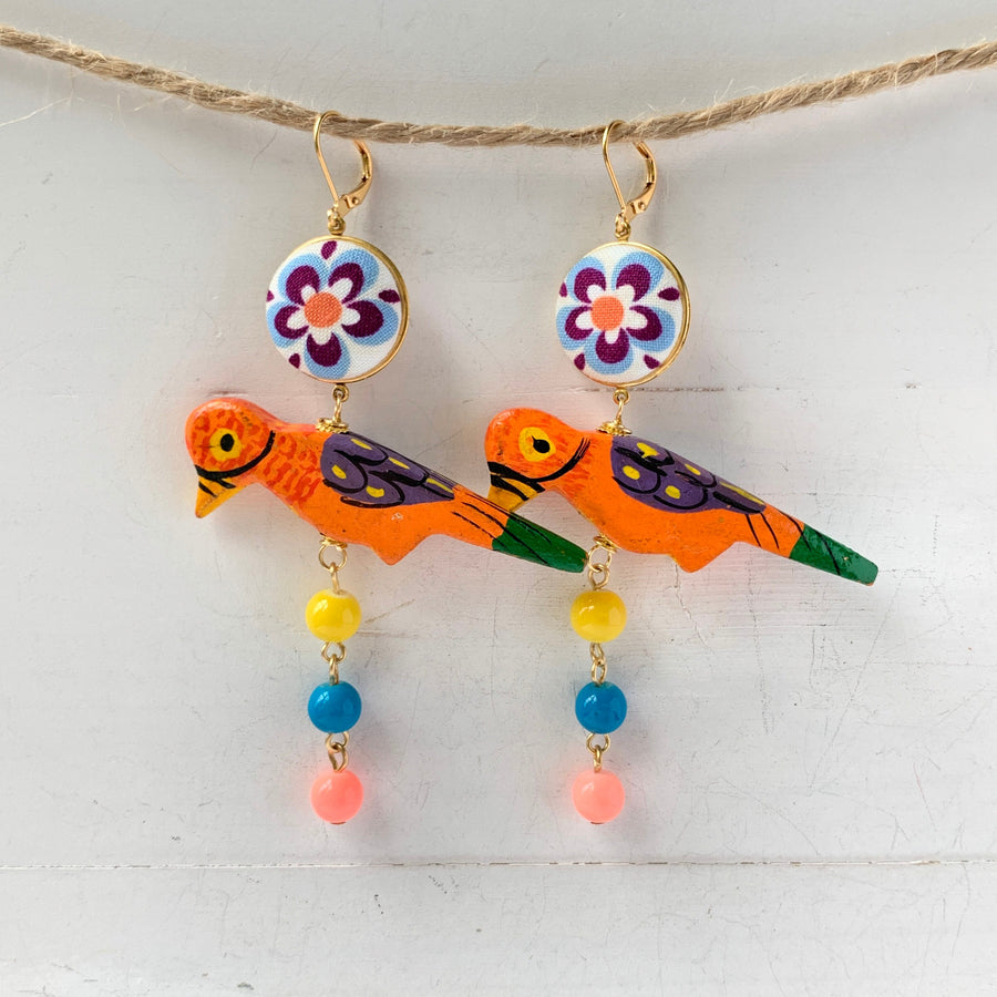 Lenora Dame Polly Parrot Earrings