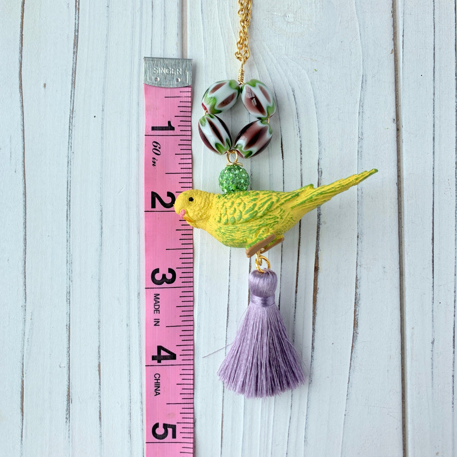 Lenora Dame Piper the Parakeet Pendant Necklace