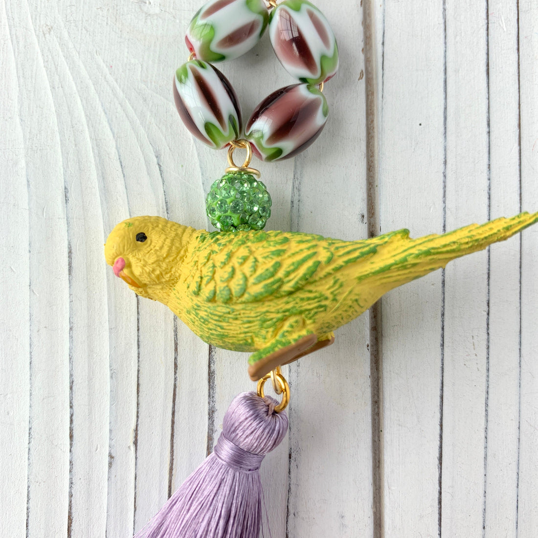 Lenora Dame Piper the Parakeet Pendant Necklace