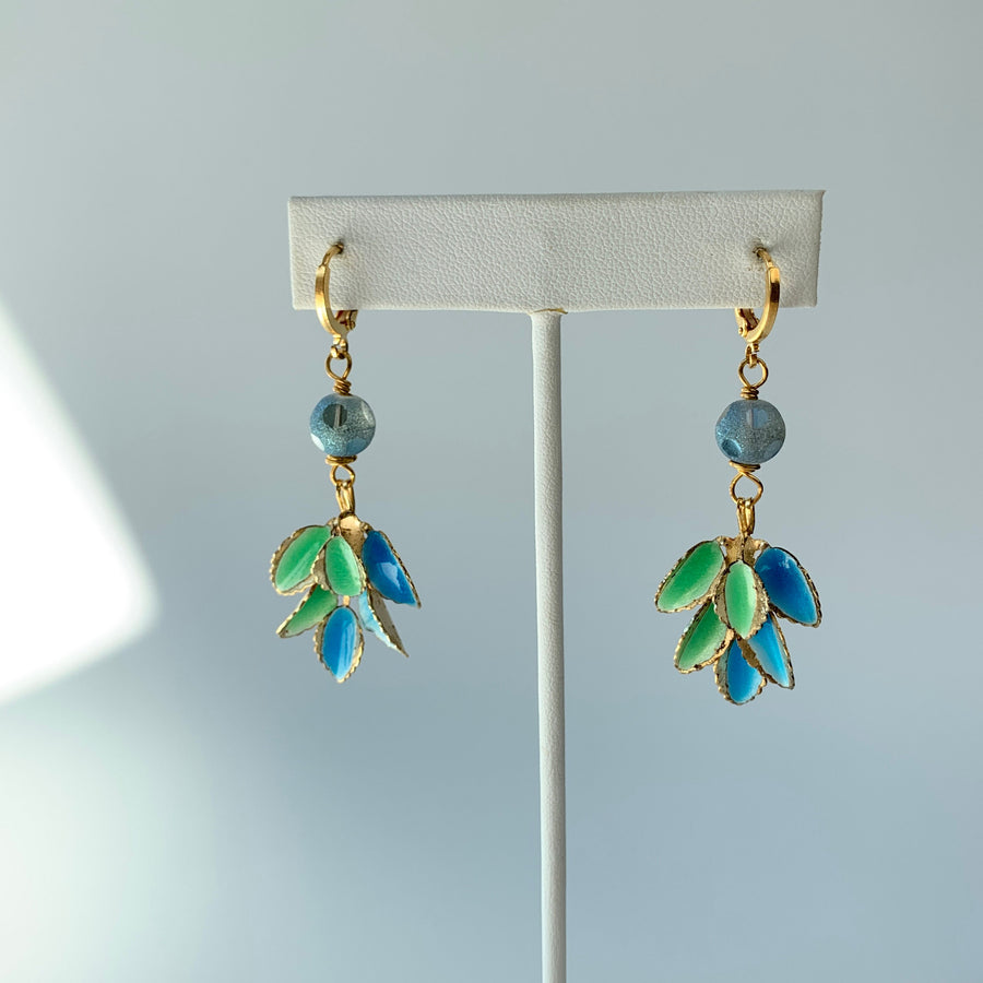 Lenora Dame Upcycled Drop Earrings - One-of-a-Kind