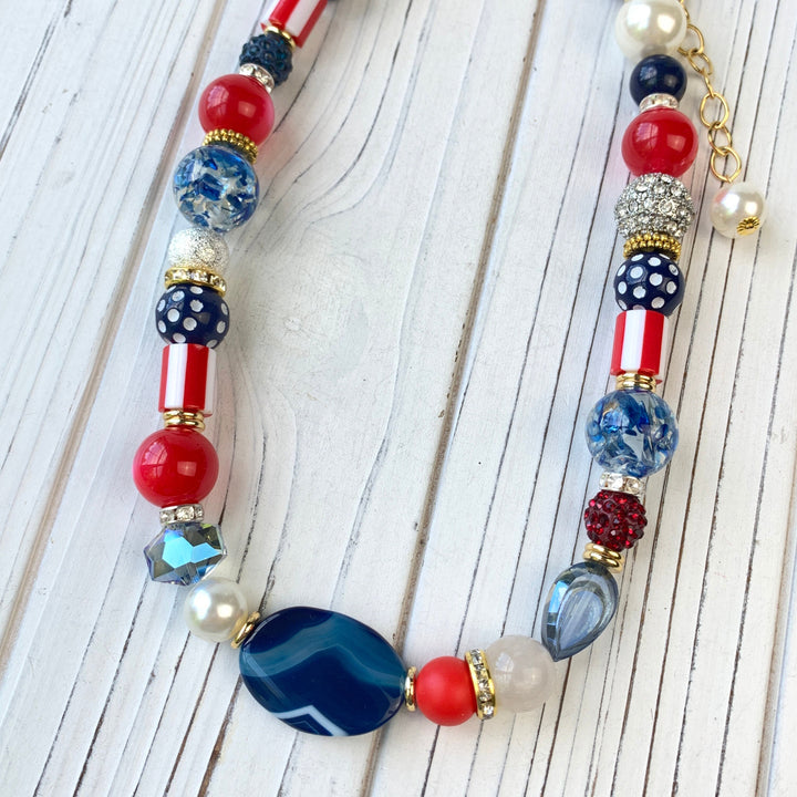 Lenora Dame American Agate Statement Necklace