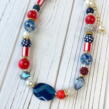 Lenora Dame American Agate Statement Necklace