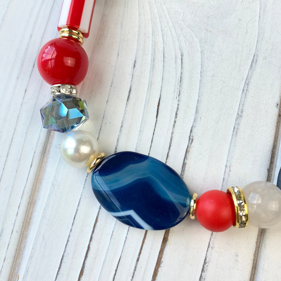 Lenora Dame American Agate Statement Necklace