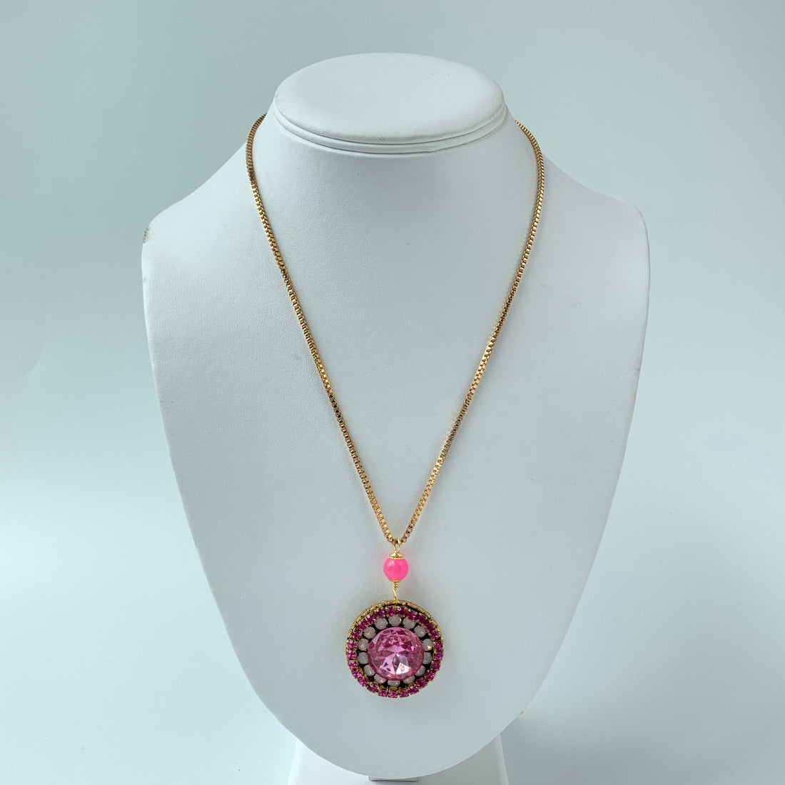 Lenora Dame Pink Moon Pendant Necklace - Only 2 Available!