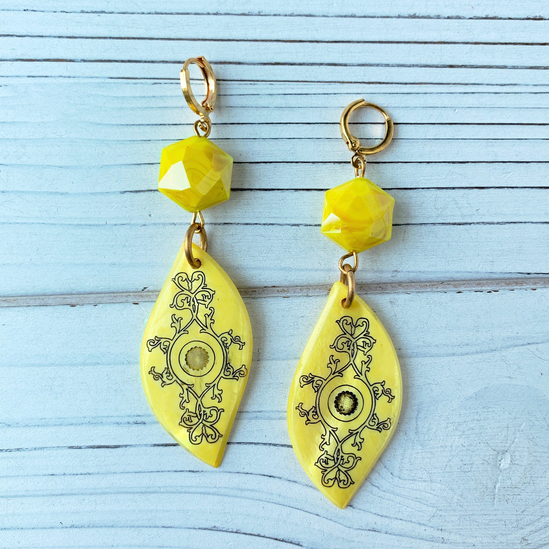 Lenora Dame Limoncello Boho Dangle Earrings