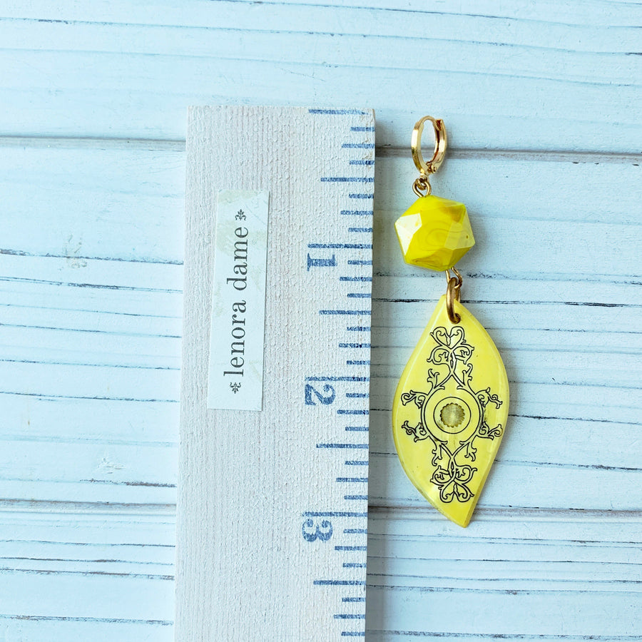 Lenora Dame Limoncello Boho Dangle Earrings