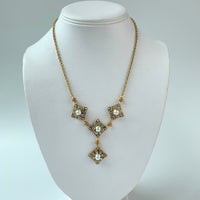 Lenora Dame Pearl and Crystal Lariat - LAST ONE!