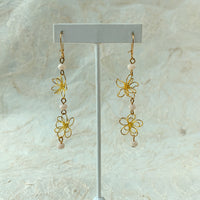 Lenora Dame Floral Silhouette Drop Earrings - LAST ONE!