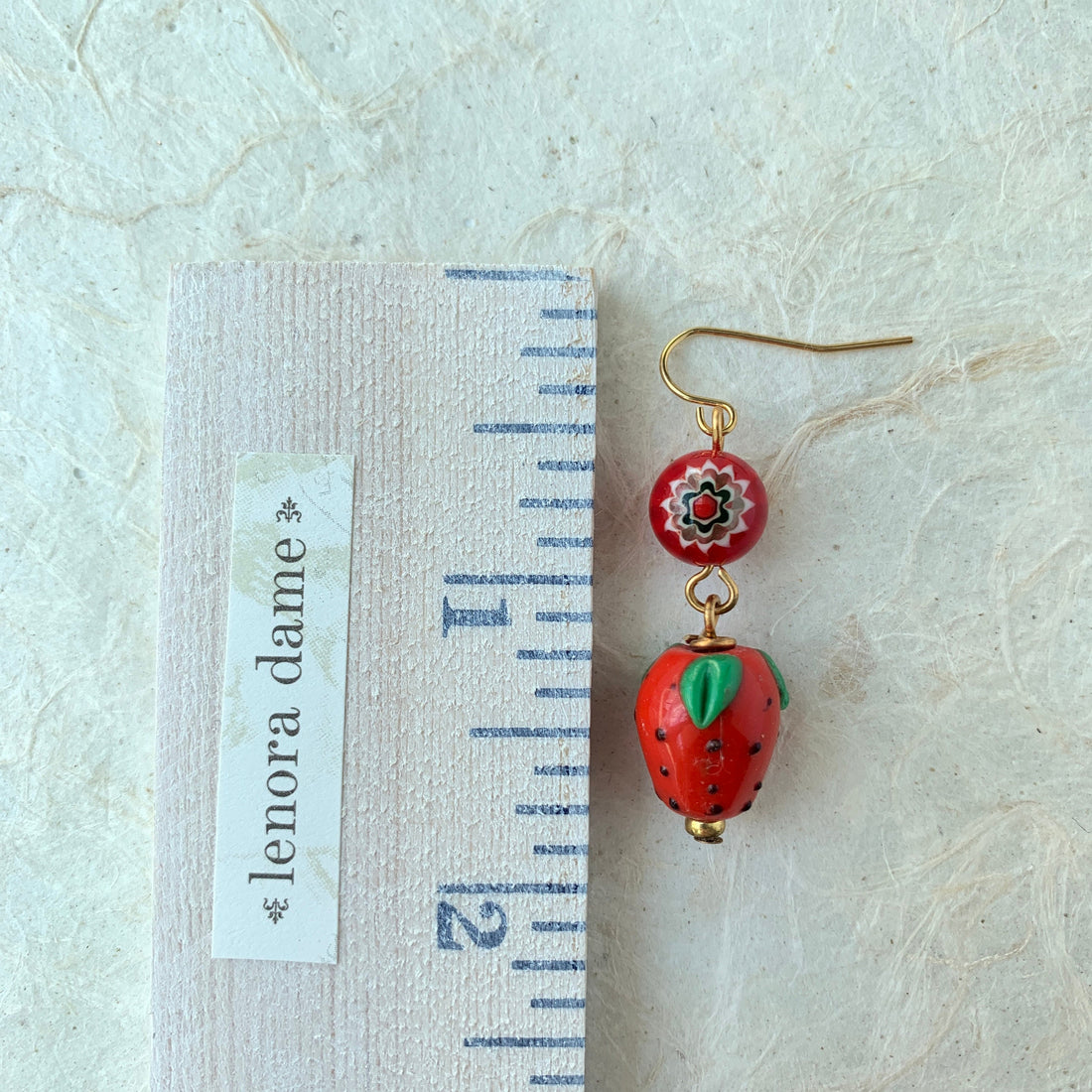 Lenora Dame Strawberry Drop Earrings