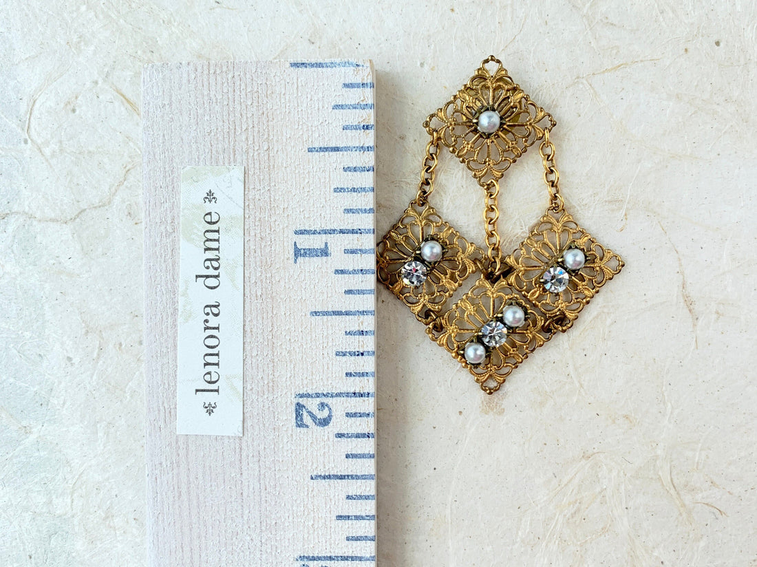 Lenora Dame Linked Filigree Earrings