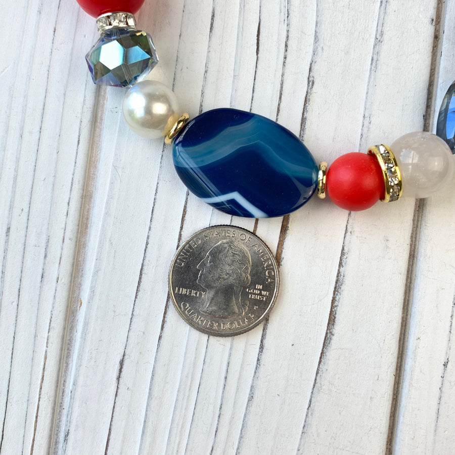 Lenora Dame American Agate Statement Necklace