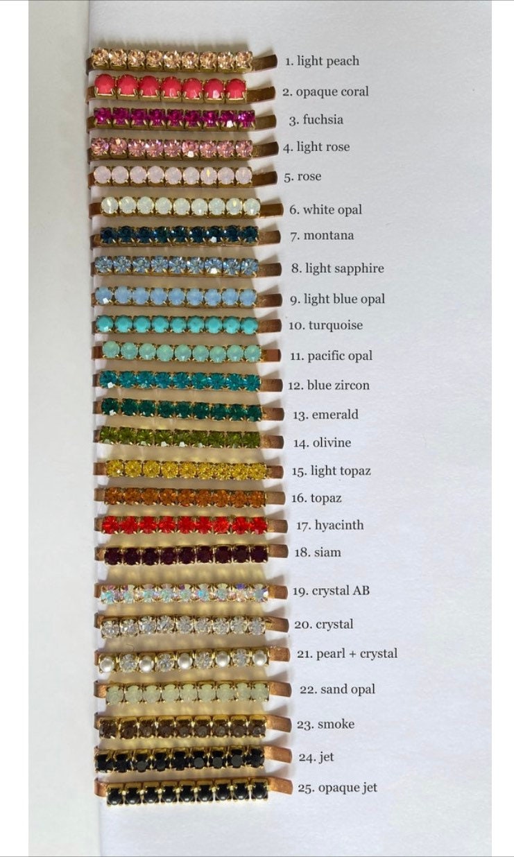 Lenora Dame Swarovski Rhinestone Oval Hoop Earrings - Choice of Rhinestone Color