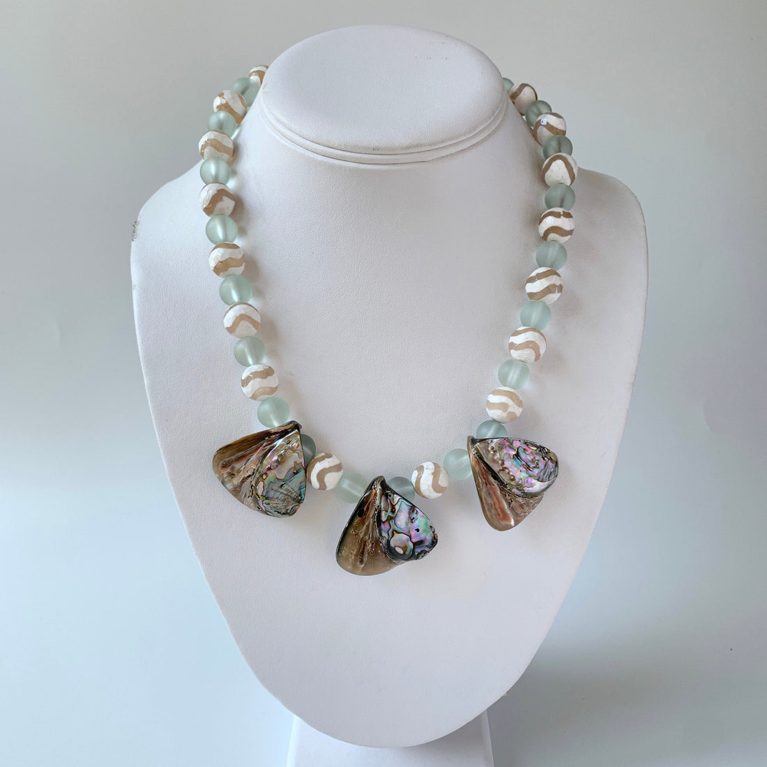 Lenora Dame Abalone Statement Necklace - One-of-a-Kind