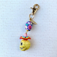 Lenora Dame Sugar Skull Keychain Charm - Purse Charm - Choice of 3 Colors