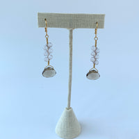 Lenora Dame Gunmetal Crystal Drop Earrings - Limited Quantity Available