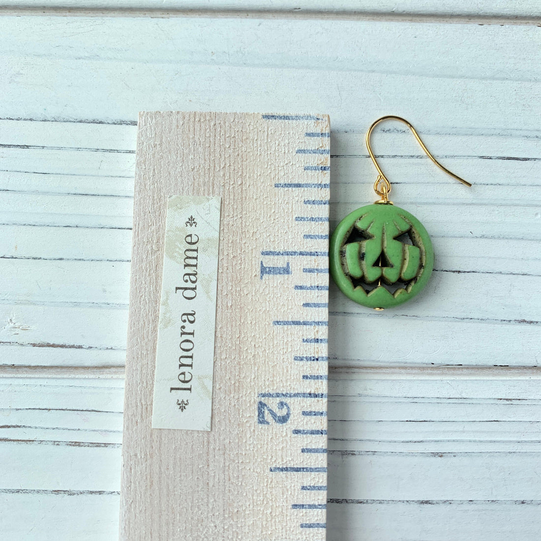 Lenora Dame Pumpkin King Halloween Earring