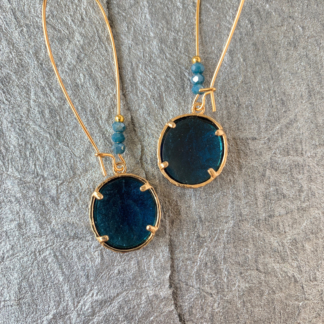 Lenora Dame Dreamy Deep Blue Dangle Earrings