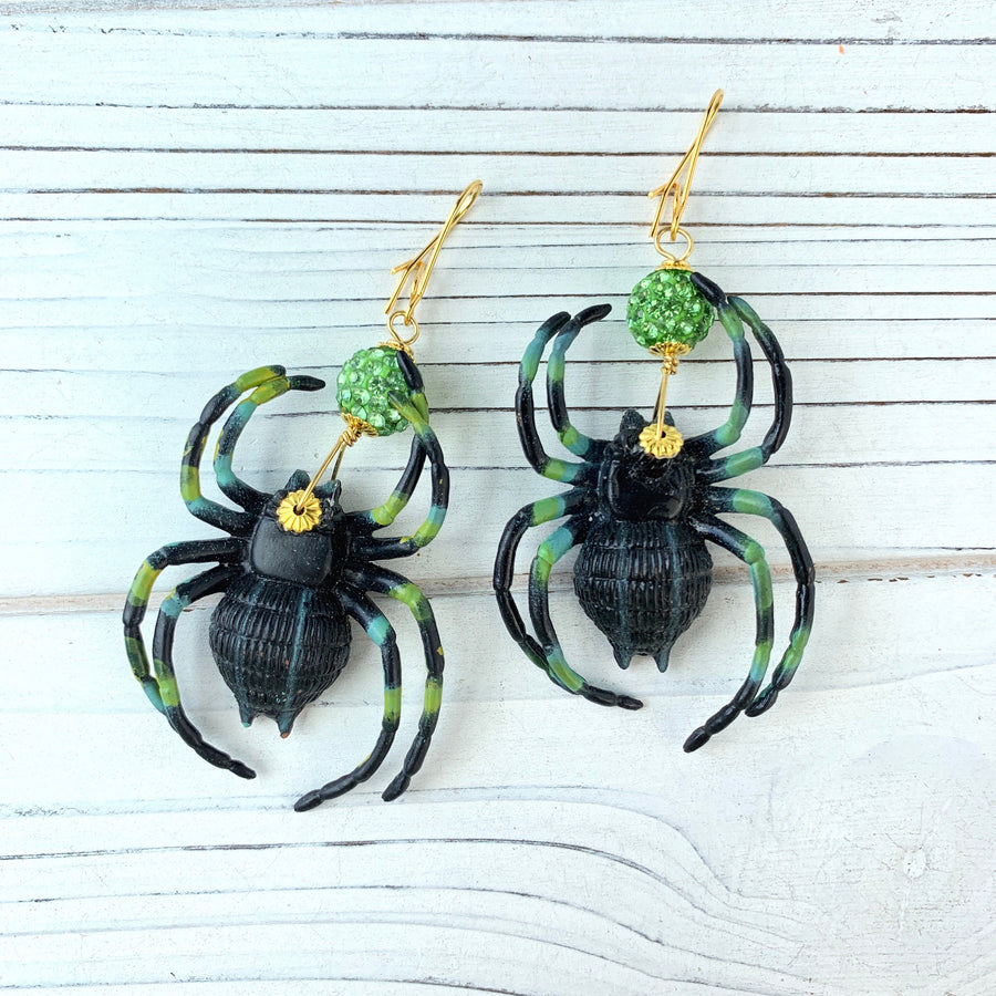 Lenora Dame Charlotte the Spider Halloween Earrings