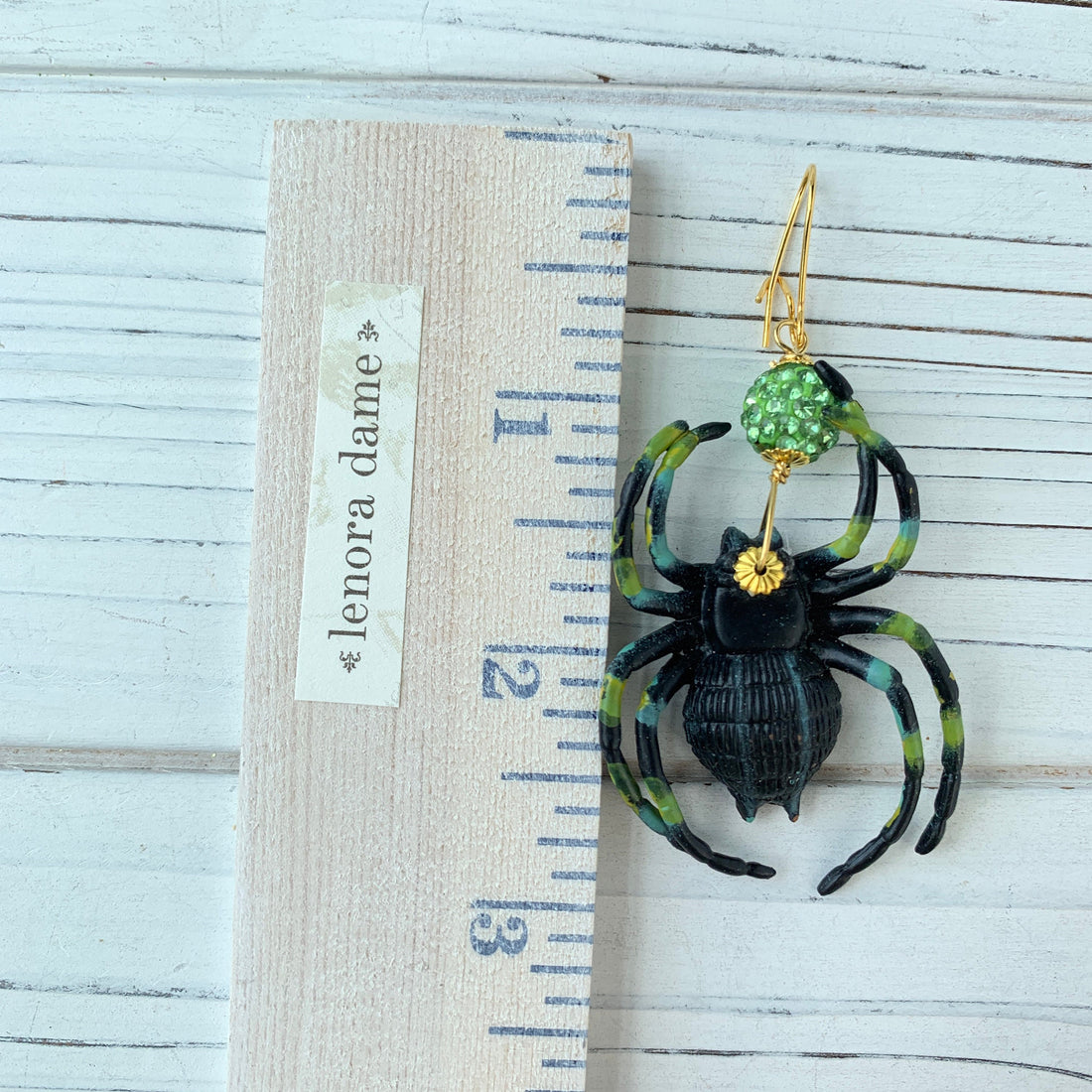 Lenora Dame Charlotte the Spider Halloween Earrings