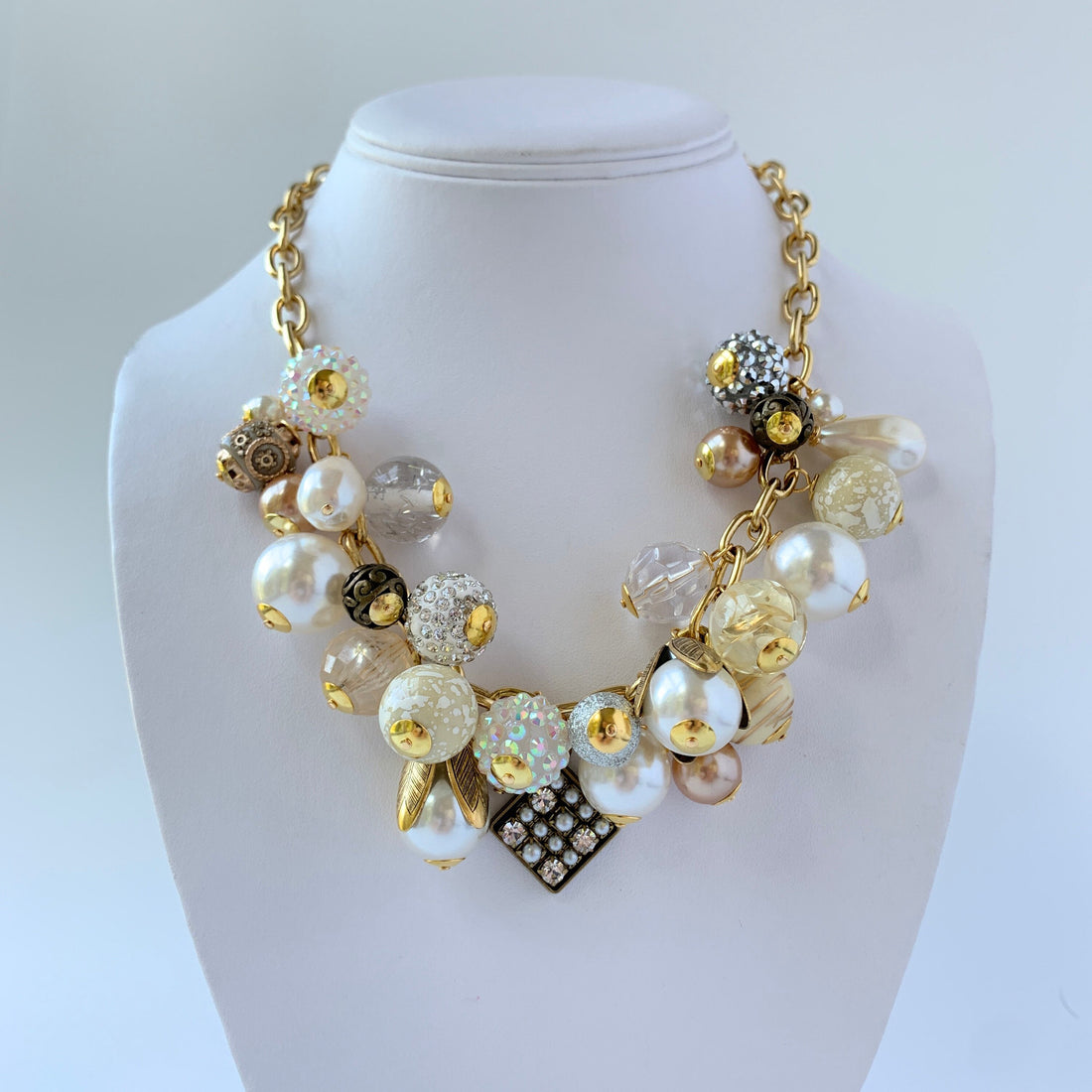 Lenora Dame Pearly Charm Necklace