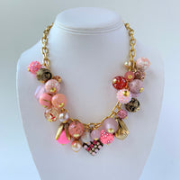 Lenora Dame Peony Pink Charm Necklace