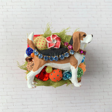 Lenora Dame Beagle Collage Cuff Bracelet